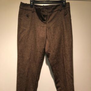 Brown tweed pants